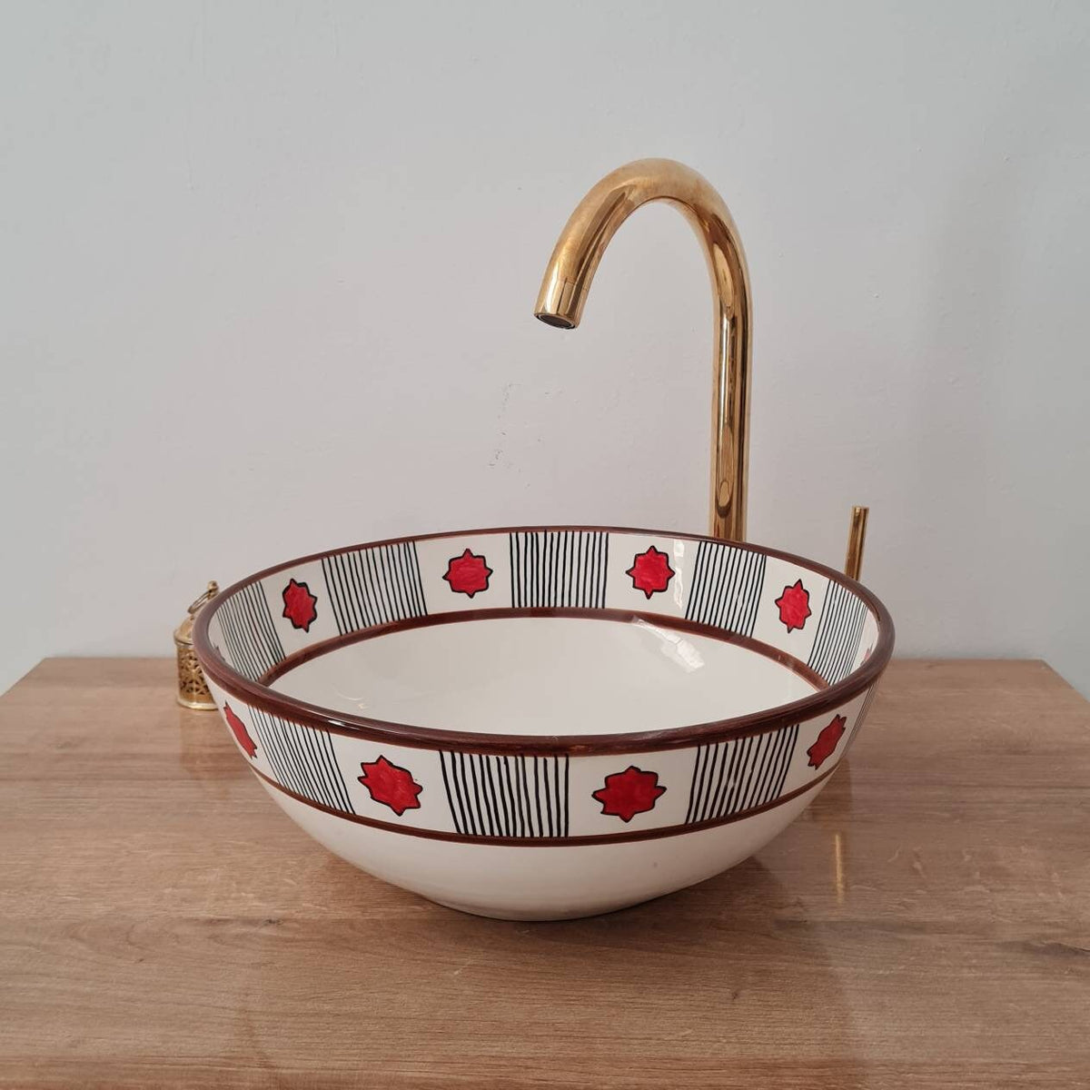 Lavabo Lave Main Vasque Cuivre Rouge_vasque Marocaine_salle De Bain Lavabo Lave Main Vasque Cuivre Rouge_vasque Marocaine_salle De Bain