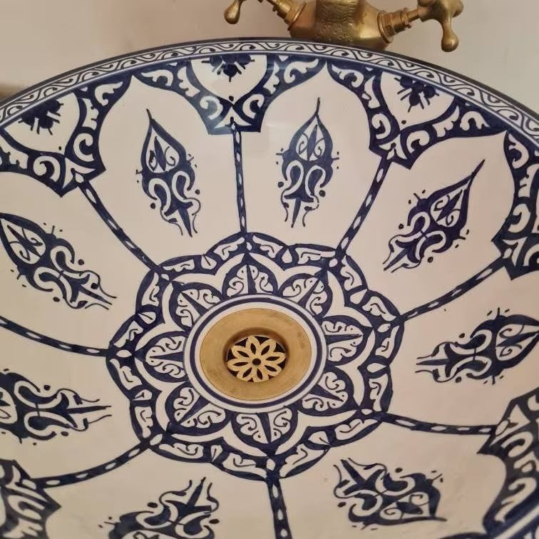 Vasque marocaine | Vasque de salle de bain | vasque à poser | Lavabo Marocain | Évier  #155