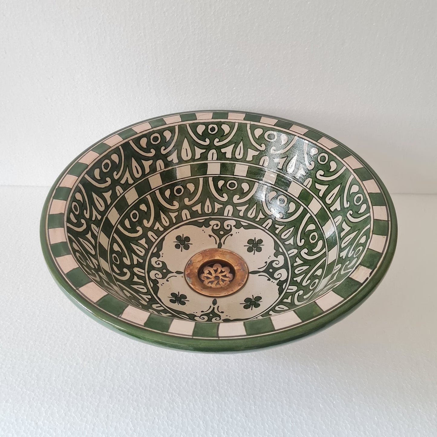 Vasque Marocaine en céramique pour salle de bain - vasque de salle bain - moroccan sink bowl #34