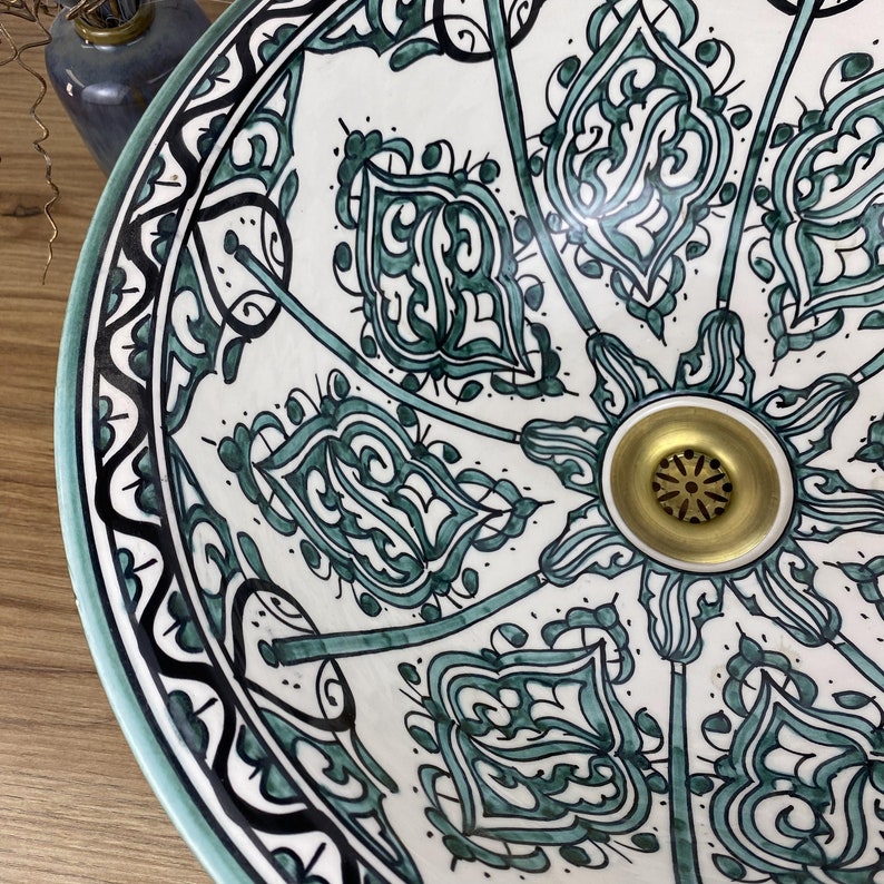 Vasques authentique peintes à la main - Vasque Marocaine #265