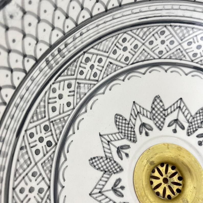 Vasque Marocaine en céramique fait main #185JF