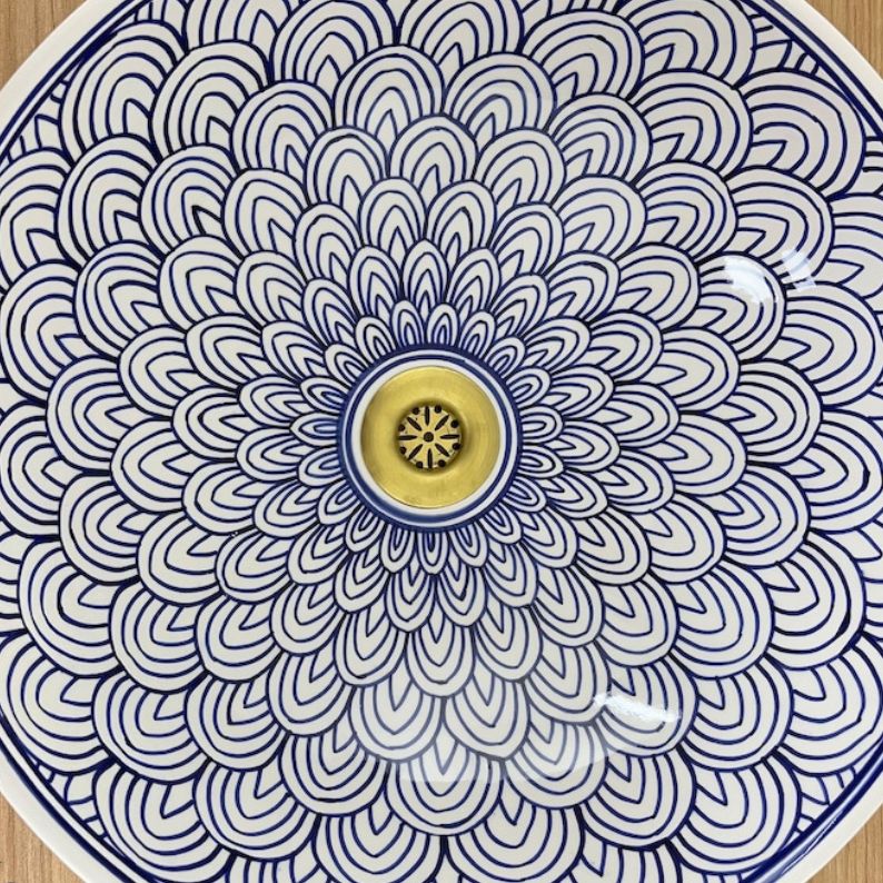 Vasque Marocaine en céramique fait main #185SC