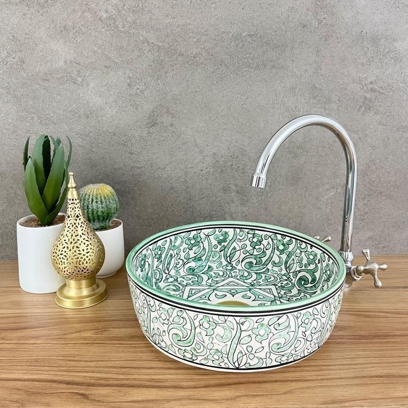Vasque de salle de bain | Vasque à poser | Vasque marocaine| Lavabo ma Vasque de salle de bain | Vasque à poser | Vasque marocaine| Lavabo ma