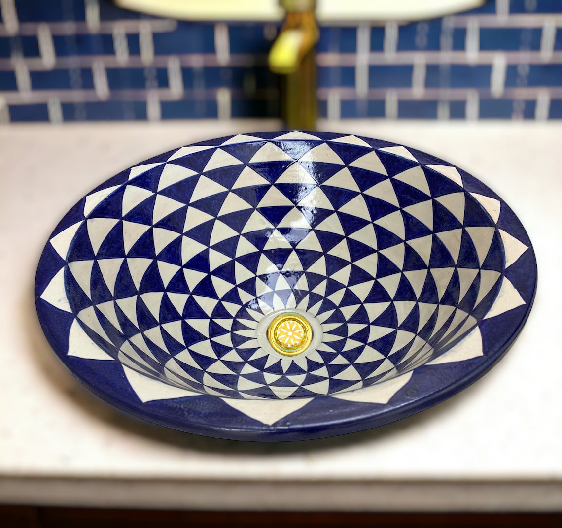 Authentique Vasque Marocaine en céramique pour salle de bain #2 – Lavabo Marocain