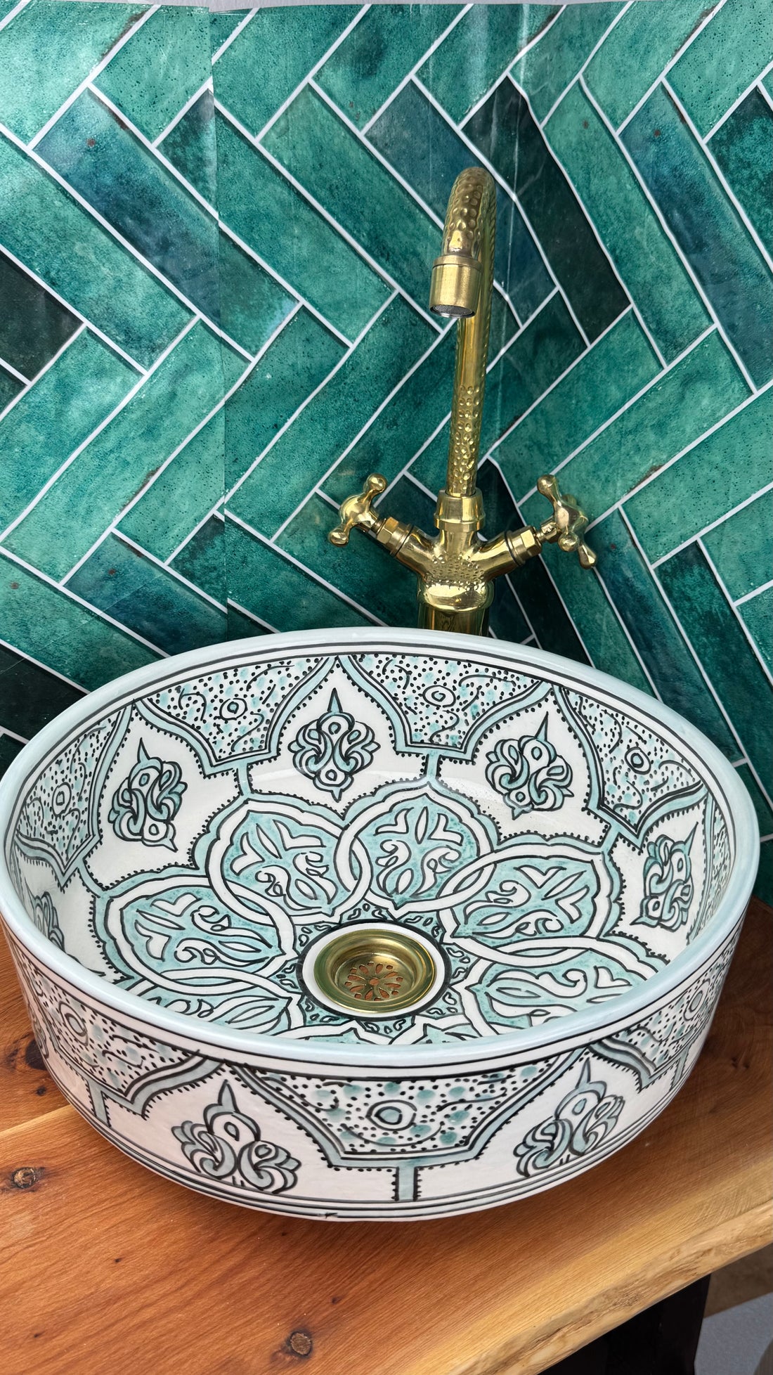 Vasque Marocaine artisanale fabriqué à la main  #4245