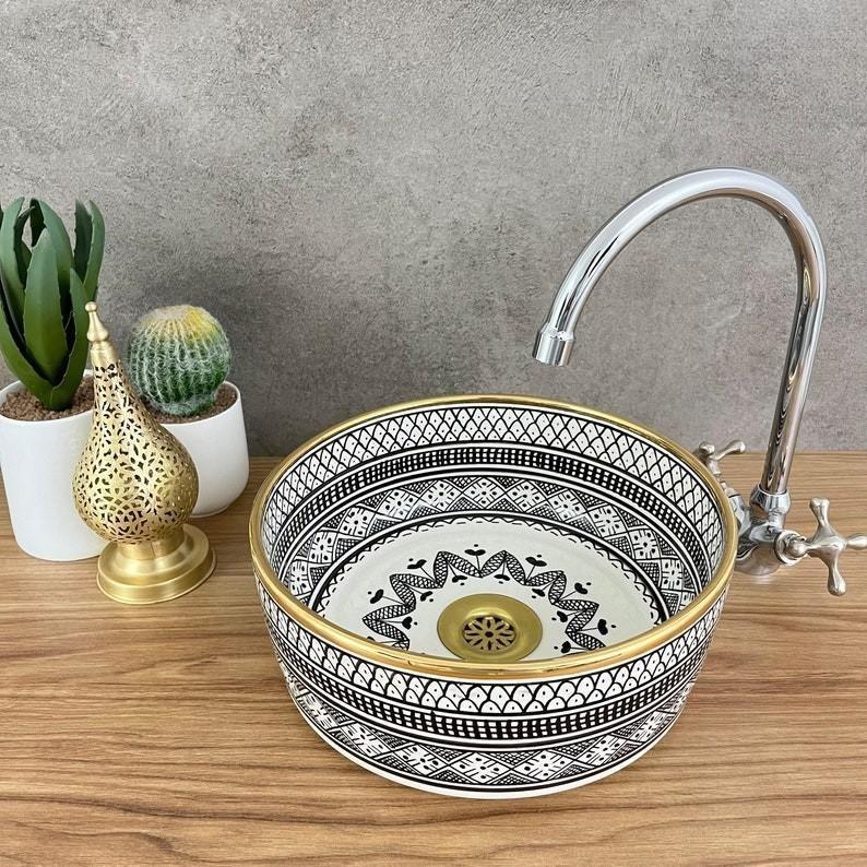 VASQUE MAROCAINE EN MAILLECHORT GRAVEE 38X38_CUIVRE_METAL ARGENTE_LAVABO DESIGN