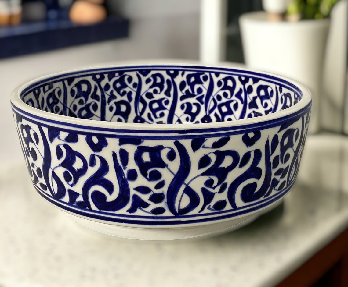 Vasque marocaine | Lavabo marocain - vasque en céramique style zellige marocain #57