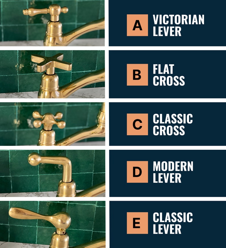 Robinet marocain en laiton non laqué - Robinet marocain fait à la main #17