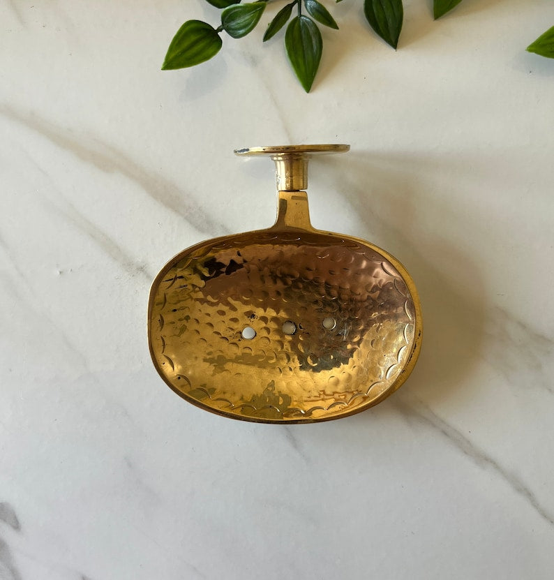 Porte-savon rétro en cuivre brossé pour salle de bains, 2 odèles Porte-savon rétro en cuivre brossé pour salle de bains, 2 odèles