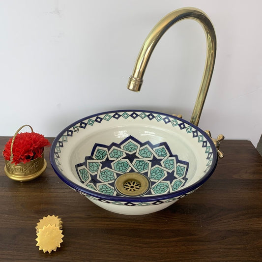 Évier - Lavabo Marocain - Vasque Marocaine en céramique fait main #5D