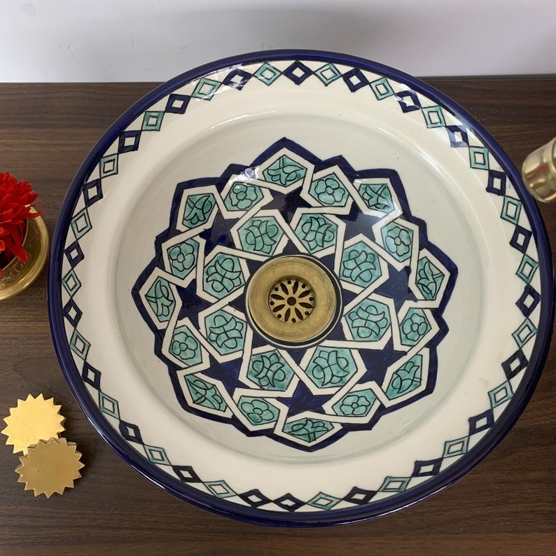 Vasque Marocaine en céramique fait main #5D