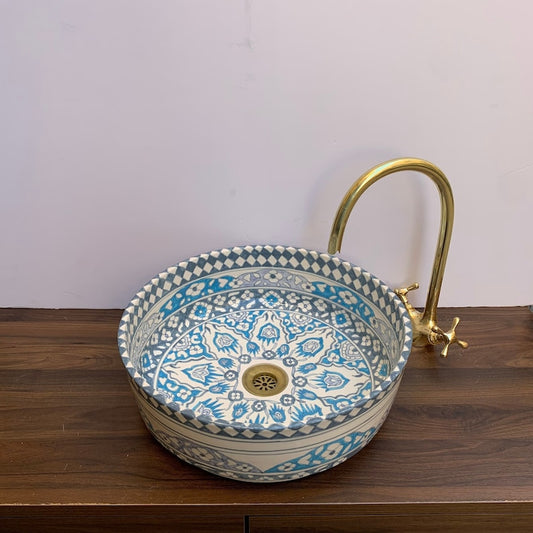 Évier - Lavabo Marocain - Vasque Marocaine en céramique fait main #5A