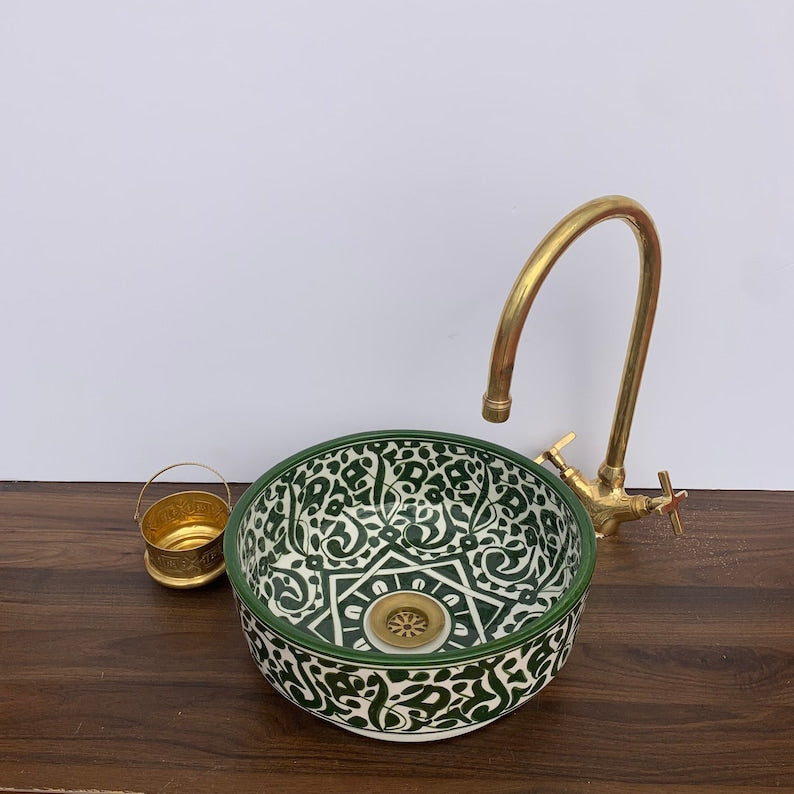 Évier - Lavabo Marocain - Vasque Marocaine en céramique fait main #5