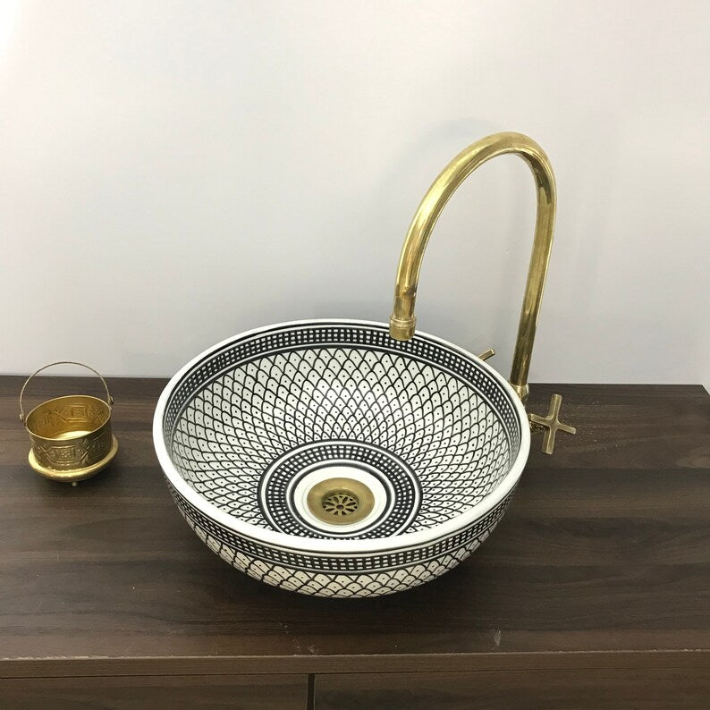 Vasque Marocaine en céramique fait main #5C