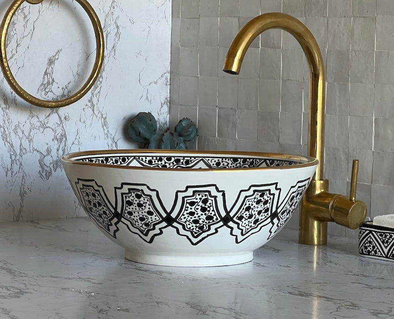 Vasque Marocaine en céramique fait main #25 – Lavabo Marocain Vasque Marocaine en céramique fait main #25 – Lavabo Marocain