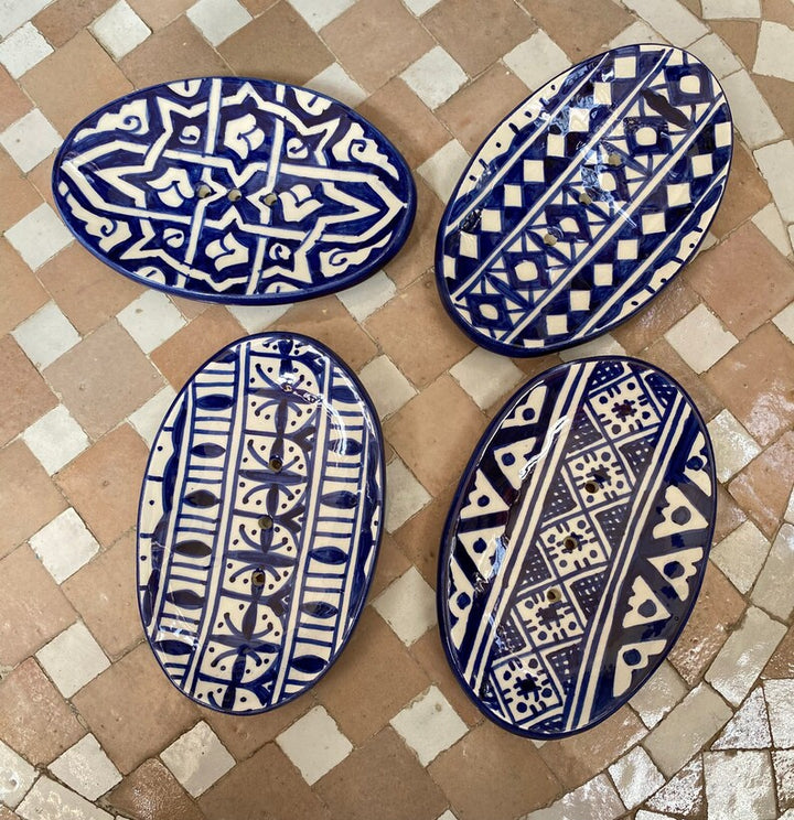 Ensemble de Porte-savon en céramique marocaine #14