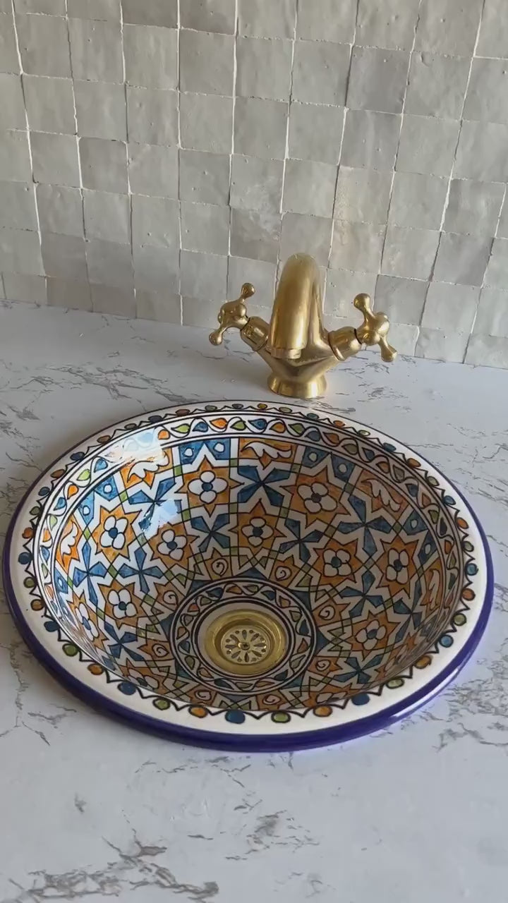Vasque Marocaine en céramique fait main #49