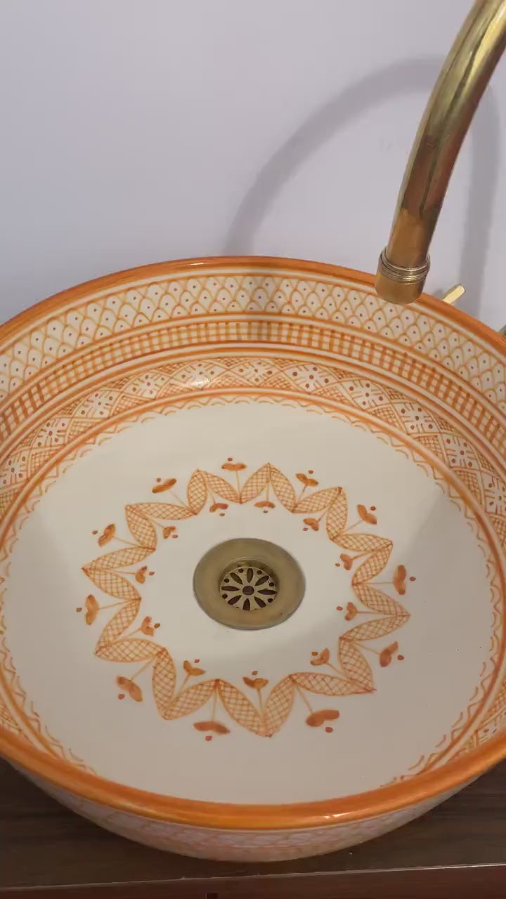 Vasque Marocaine en céramique fait main #5E