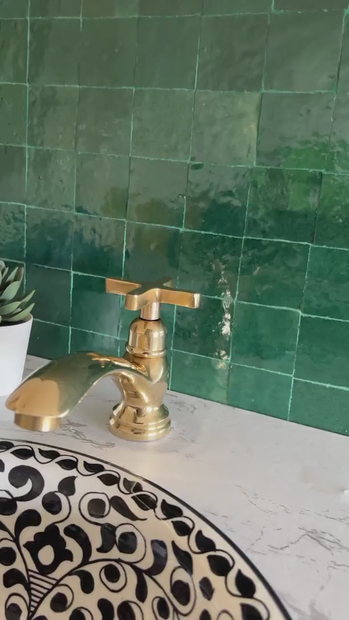 Robinet marocain en laiton non laqué - Robinet marocain fait à la main - Robinet en laiton #3