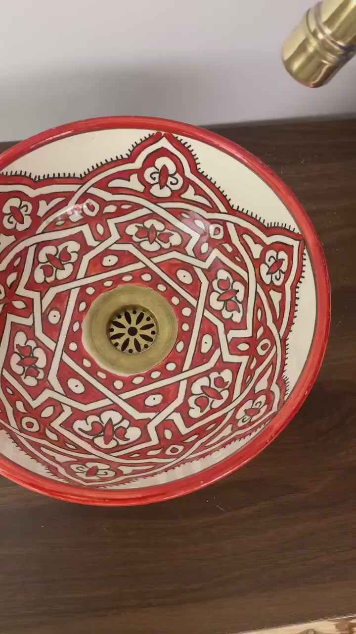 Vasque Marocaine en céramique fait main #183B