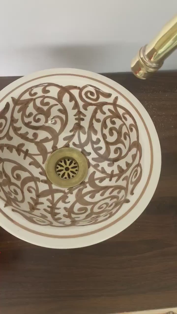 Vasque Marocaine en céramique fait main #183A