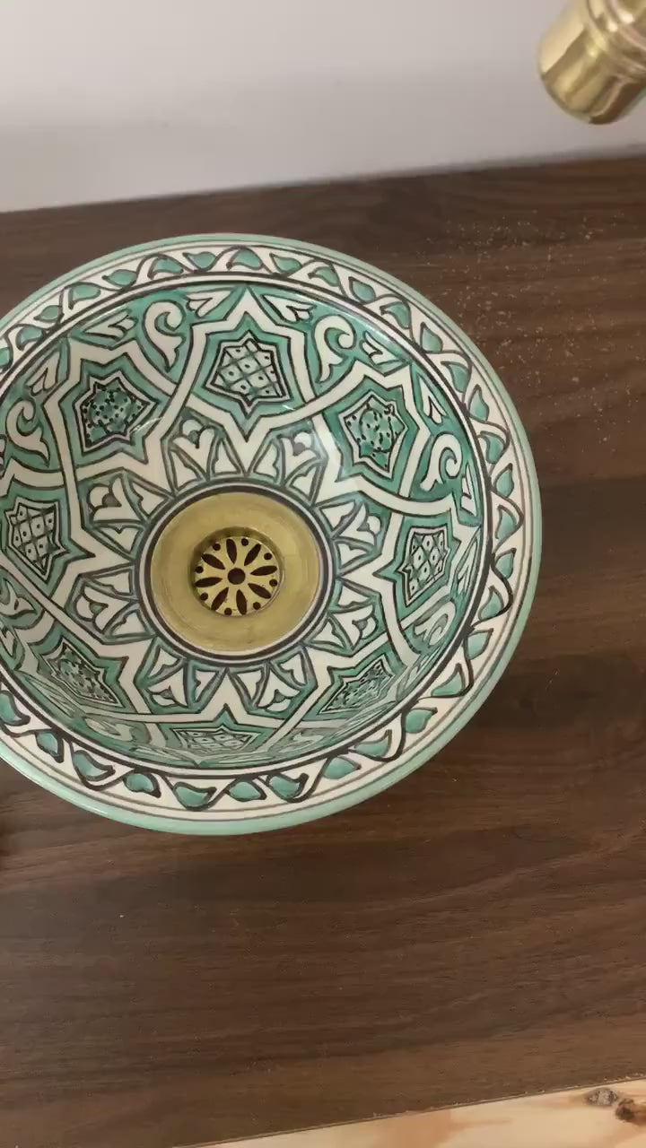 Vasque Marocaine en céramique fait main #204
