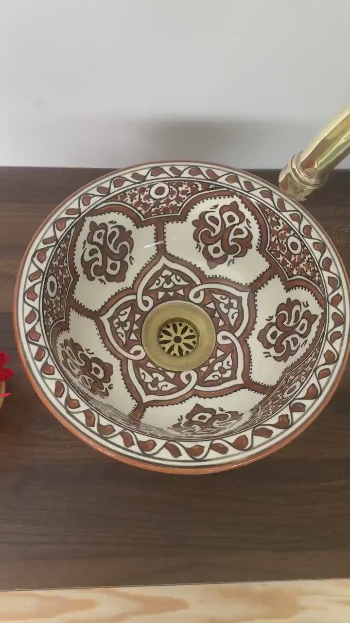 Vasque Marocaine en céramique fait main #96A