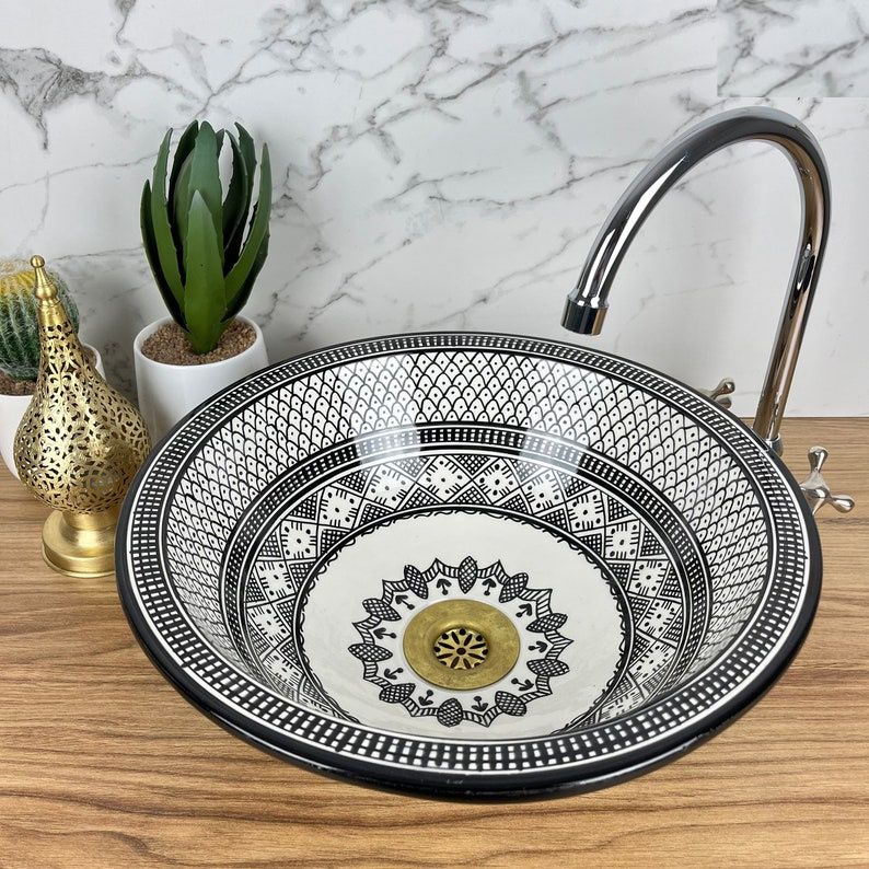 Vasque Marocaine en céramique fait main #185S