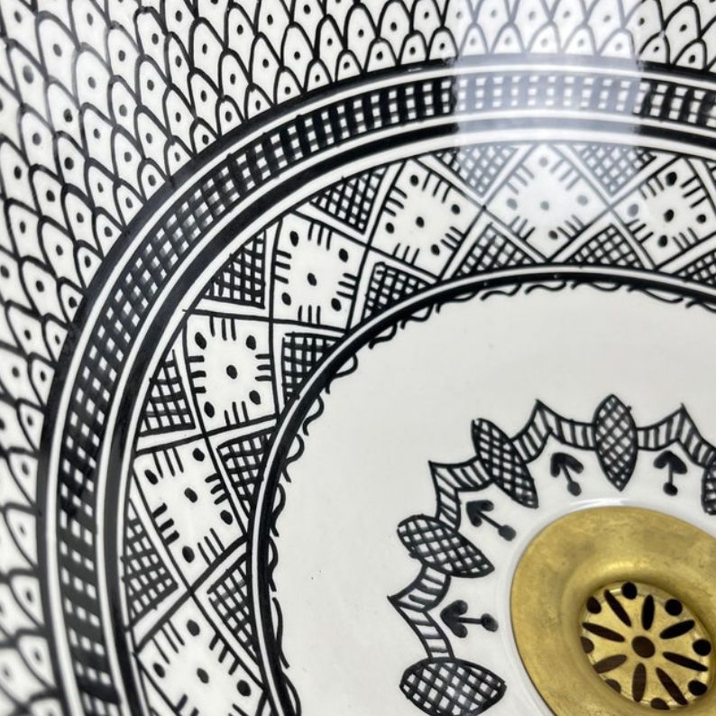 Vasque Marocaine en céramique fait main #185S
