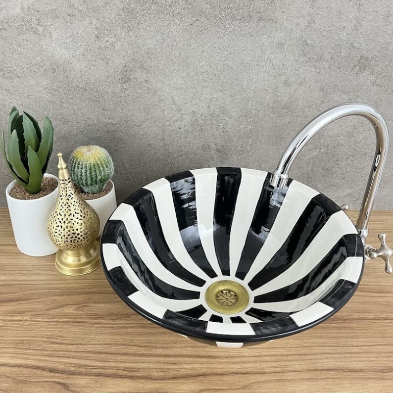 Vasque Marocaine en céramique fait main #185M